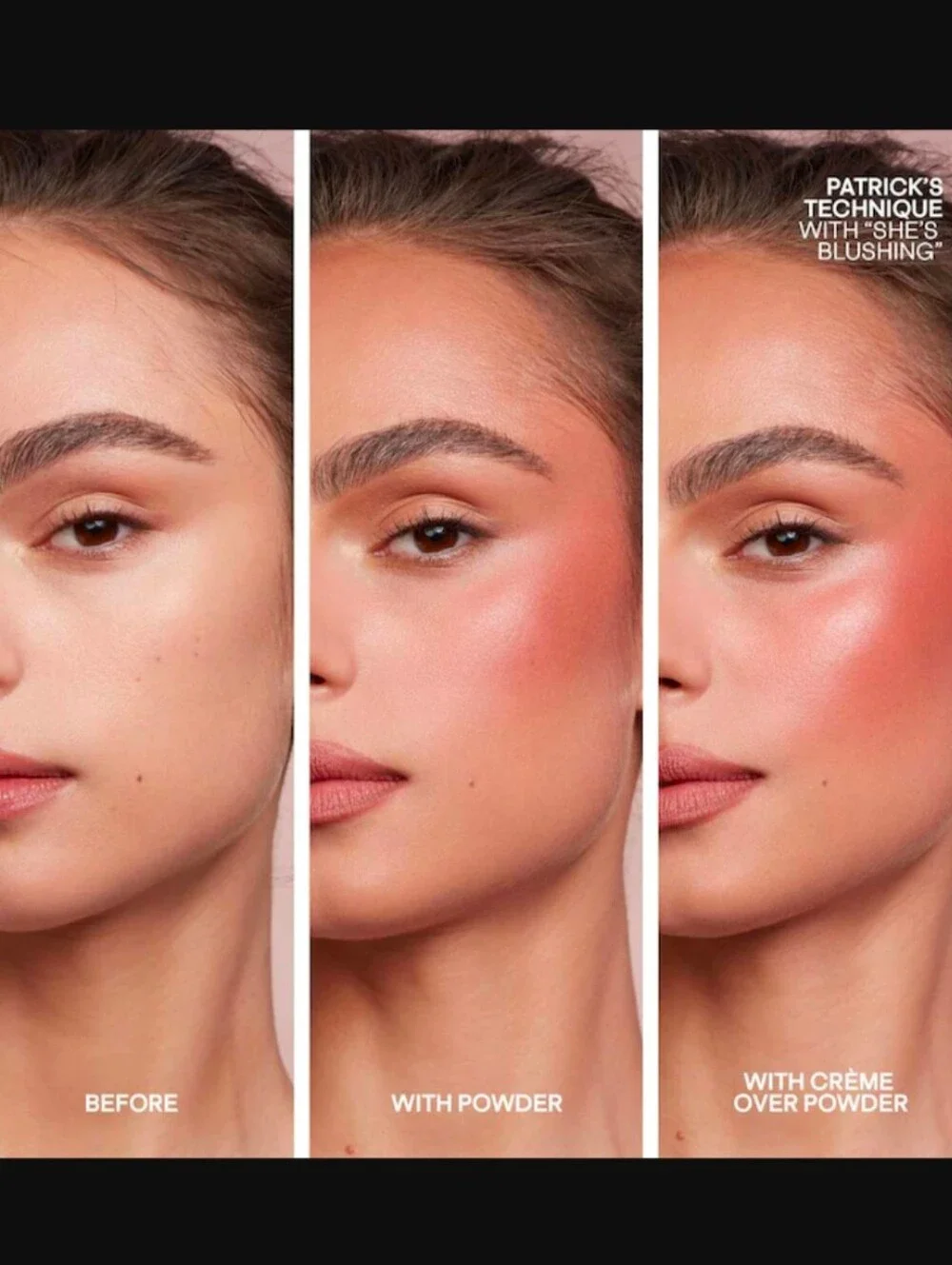 PATRICK TA Double-Take Crème & Powder Blush Duo:Color:She Goes To The Gym-New
